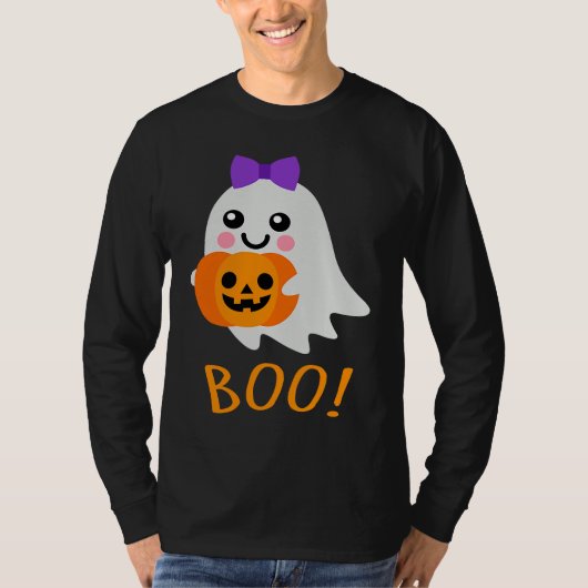 Halloween Costume  Sweet Ghost Jack o Lantern Tシャツ (正面)