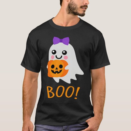 Halloween Costume  Sweet Ghost Jack o Lantern Tシャツ (正面)