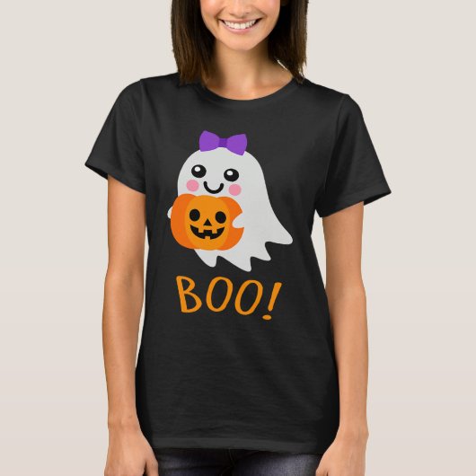 Halloween Costume  Sweet Ghost Jack o Lantern Tシャツ (正面)