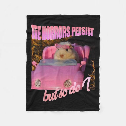 Halloween Costume - The Horrors Persist But So Do  フリースブランケット (正面)