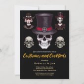 Halloween Costumes and Cocktails Party Invitation 招待状 (正面)