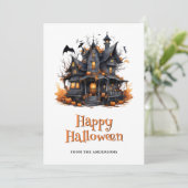 Halloween Country House Pumpkins Ghost Card シーズンカード (スタンド正面)