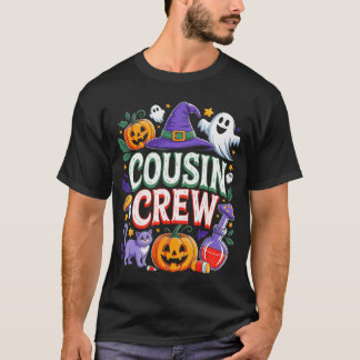 Halloween Cousin Crew Boo Pumpkin for Kid Girl Boy Tシャツ