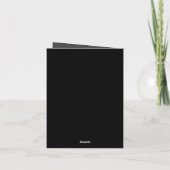 Halloween Crazy Smile Folded Greeting Card カード (裏面)