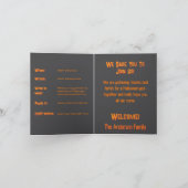 Halloween Crazy Smile Folded Greeting Card カード (内部)