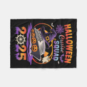 Halloween Cruise Squad 2025 Matching Cruising Crew フリースブランケット (正面(横))