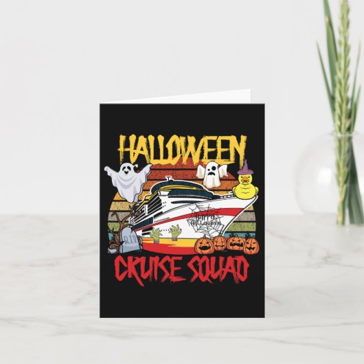 Halloween Cruise Squad Rubber Duck Hunting Ship Bo カード (正面)