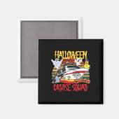 Halloween Cruise Squad Rubber Duck Hunting Ship Bo マグネット (正面/裏面)