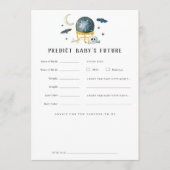 Halloween Crystal Ball Baby Shower Wishes Card 招待状 (正面)