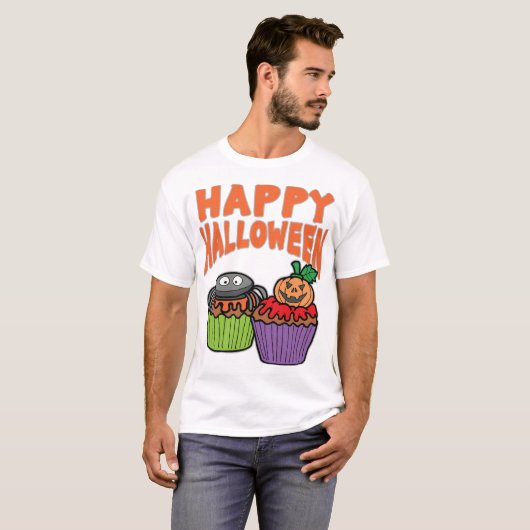 Halloween cupcakes tシャツ (正面フル)