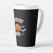 Halloween Current Mood Pumpkin Birthday カフェラテマグ (右アングル)