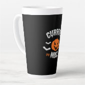 Halloween Current Mood Pumpkin Birthday カフェラテマグ (左アングル)