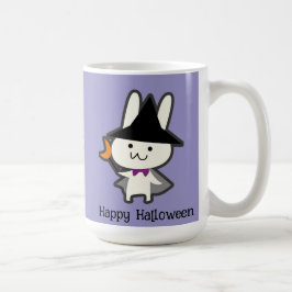 Halloween Custom Whimsical Cute Wizard Rabbit コーヒーマグカップ