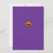 Halloween Custom Whimsical Funny Modern Purple 招待状 (裏面)