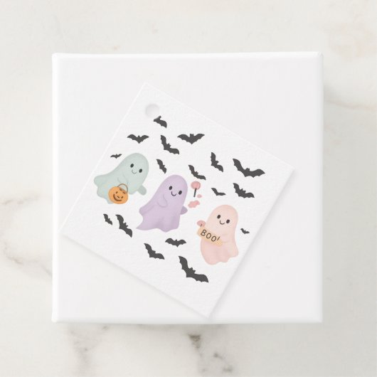 Halloween Customizable Kids Trick-Or-Treat BOO フェイバータグ (インサイチュ)