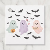 Halloween Customizable Kids Trick-Or-Treat BOO フェイバータグ (正面)