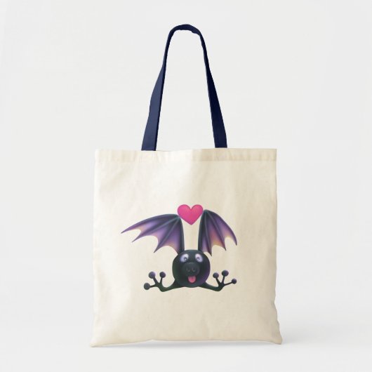 Halloween Cute Bat Tote Bag トートバッグ (正面)