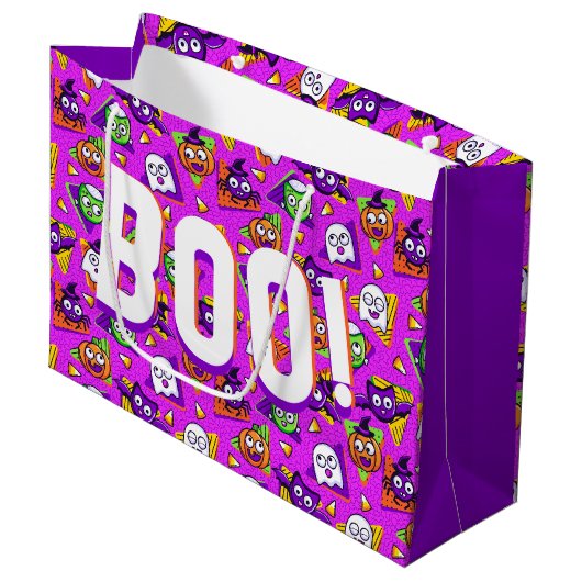 Halloween Cute Character BOO Gift Bag ラージペーパーバッグ (正面アングル)