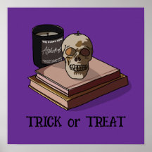 Halloween Cute Funny Whimsical Skull 