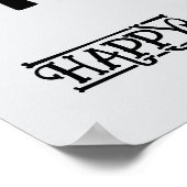 Halloween Cute Funny Whimsical Toil & Trouble ポスター (角)