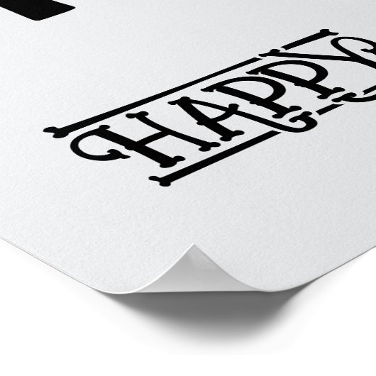 Halloween Cute Funny Whimsical Toil & Trouble ポスター (角)