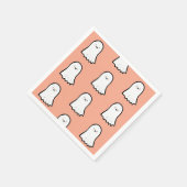 Halloween Cute Ghost Pattern スタンダードカクテルナプキン (角)