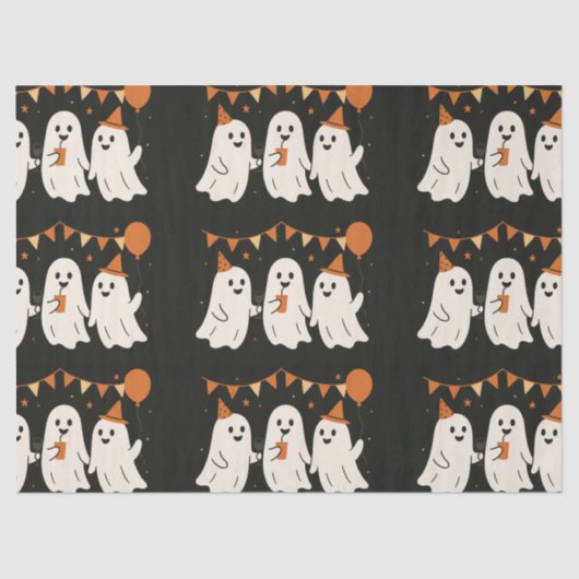 Halloween Cute Ghosts Part 薄葉紙 (正面)