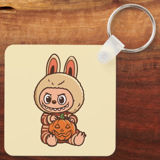 Halloween Cute Labubu キーホルダー (裏面)