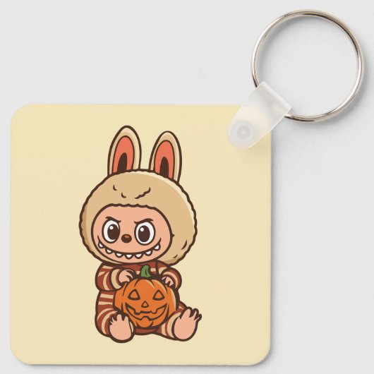 Halloween Cute Labubu キーホルダー (裏面)