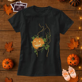 Halloween Cute Little Pumpkin Pregnant Silhouette Tシャツ