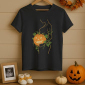 Halloween Cute Little Pumpkin Pregnant Silhouette Tシャツ