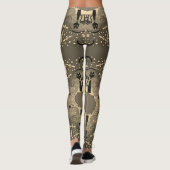 Halloween Cute & Spooky Leggings Neutral Color レギンス (裏面)