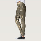 Halloween Cute & Spooky Leggings Neutral Color レギンス (左)