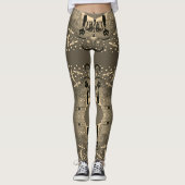 Halloween Cute & Spooky Leggings Neutral Color レギンス (正面)