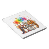 Halloween Cute Squirrels Costume ノートパッド (アングル)