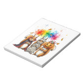 Halloween Cute Squirrels Costume ノートパッド (回転)