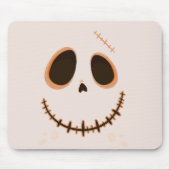 Halloween Cute Stitched Skull Mousepad マウスパッド (正面)