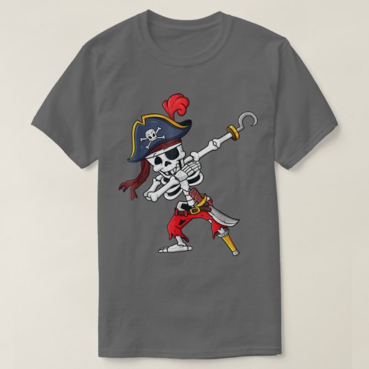 Halloween Dabbing Pirate Skeleton Funny Dab Boys G Tシャツ (デザイン正面)