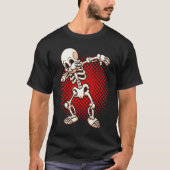 Halloween Dabbing Skeleton Dab Undead Easy Costume Tシャツ (正面)