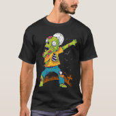 Halloween Dabbing Zombie Dab In Graveyard  Fun Und Tシャツ (正面)