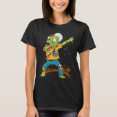 Halloween Dabbing Zombie Dab In Graveyard Fun Und Tシャツ (正面)