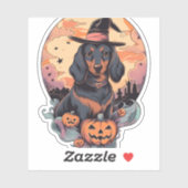 Halloween Dachshund Sticker シール (シート)