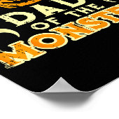 Halloween Dad Of Monsters Funny Family Costume Pap ポスター (角)