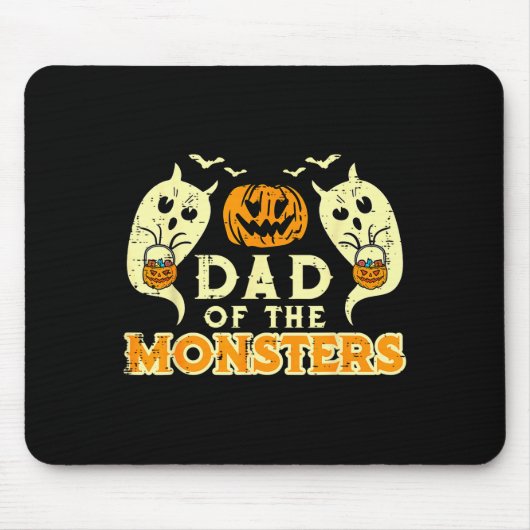 Halloween Dad Of Monsters Funny Family Costume Pap マウスパッド (正面)