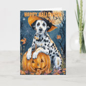 Halloween Dalmatian Dog シーズンカード (正面)