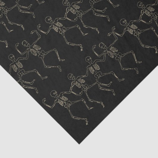 Halloween Dancing Skeleton Pattern 薄葉紙 (詳細)