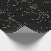 Halloween Dancing Skeletons ラッピングペーパー (角)