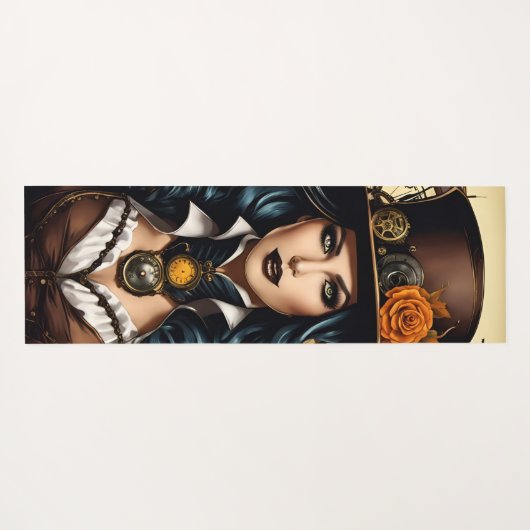Halloween dans le style steampunk ヨガマット (裏面(横))
