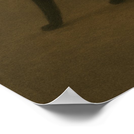 Halloween Dark Academia Style | Black Cat Pumpkin ポスター (角)