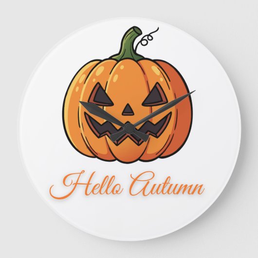 Halloween Day October ラージ壁時計 (正面)